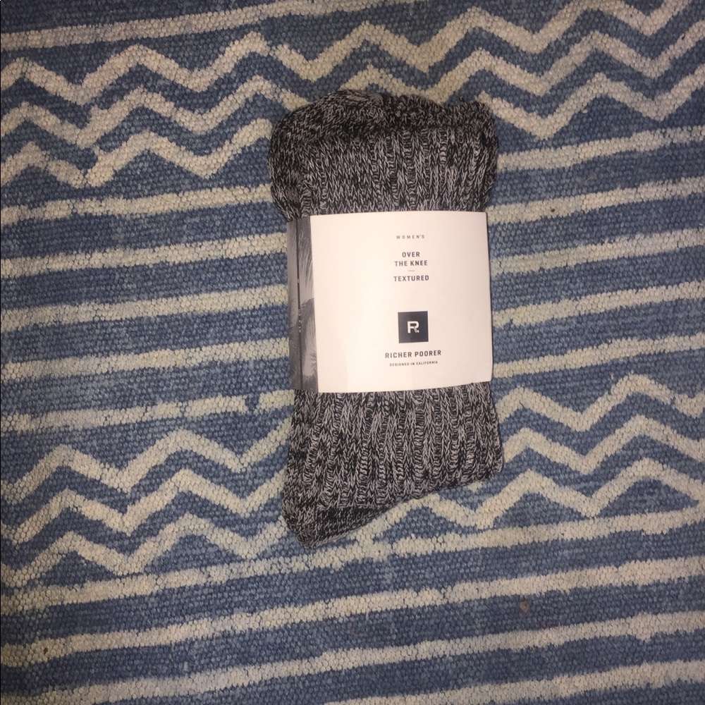 Over-the-Knee Textured socks